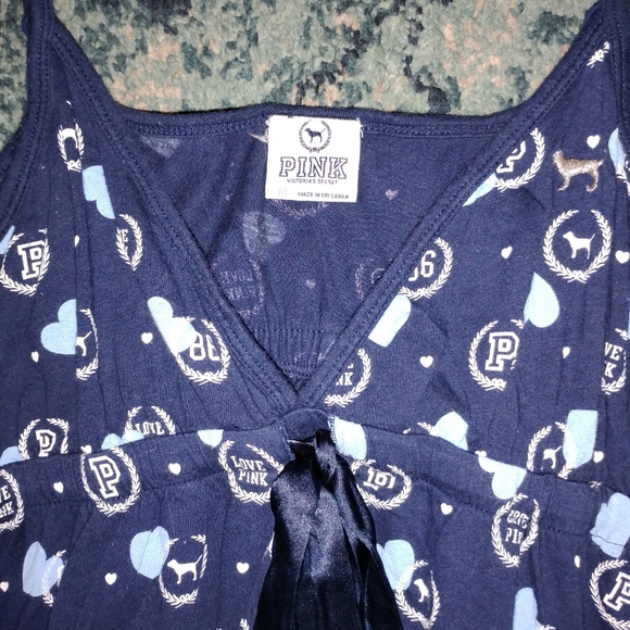 Y2K PINK Victoria's Secret- BLUE&WHITE BABYDOLL DRESS - Picture 2 of 3